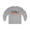 Denver, Colorado Long Sleeve Shirt - Retro Unisex Denver Long Sleeve Tee