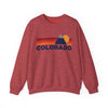 Colorado Sweatshirt Retro Sun Unisex - Vintage Colorado Inspired Warm Pullover Jumper