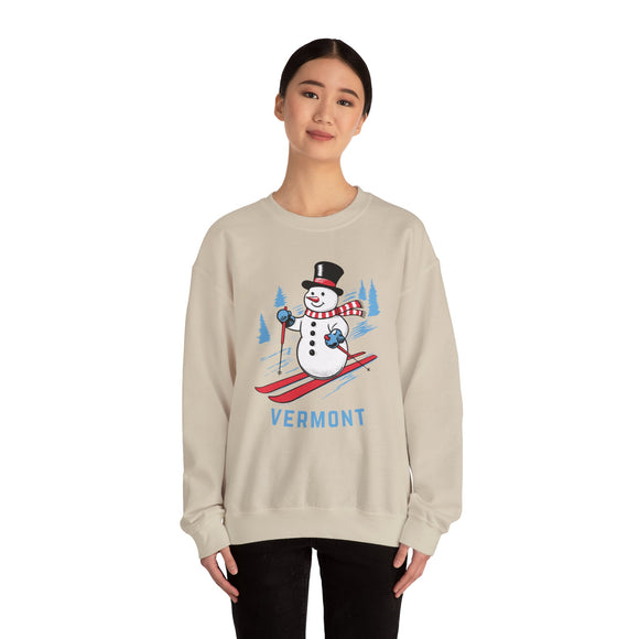 Vermont Sweatshirt - Ski Snowman Graphic Crewneck