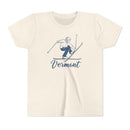 Vermont Youth Vintage Snow Ski Graphic Tee - Kids T Shirt-2