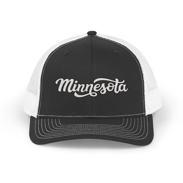 Minnesota Snapback Trucker Cap - Embroidered Minnesota Hat