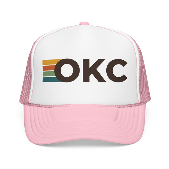 Oklahoma City, Oklahoma Trucker Hat - OKC Abbr retro cap