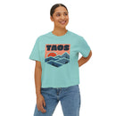 Women's Taos, New Mexico Boxy Graphic Tee - Slightly Cropped-16