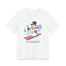 Wyoming T Shirt - Ski Snowman Graphic Wyoming Tee-1