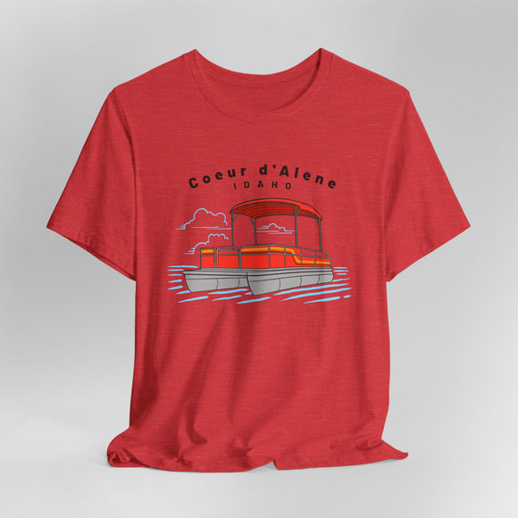 Coeur dAlene, Idaho T Shirt - Pontoon Boat Tee