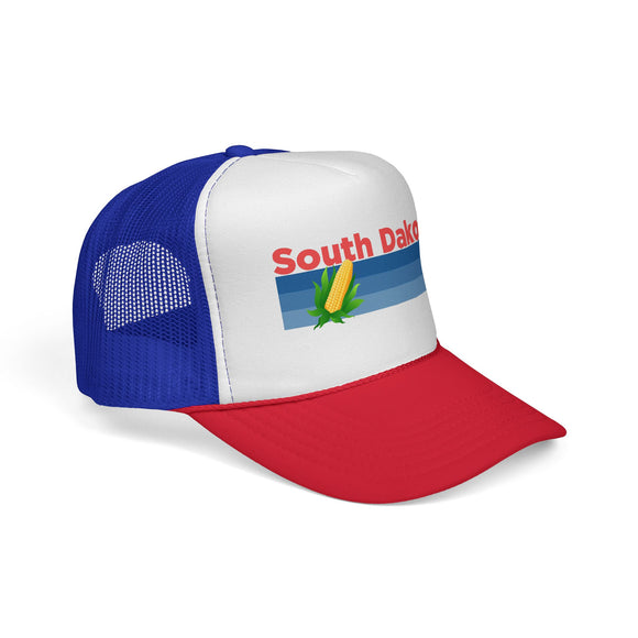 South Dakota Retro Corn and Farm Trucker Hat