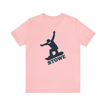 Buy pink Stowe, Vermont T-Shirt - Snowboard Unisex Stowe Shirt