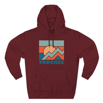 Truckee, California Hoodie - Retro Mountain Unisex Sweatshirt