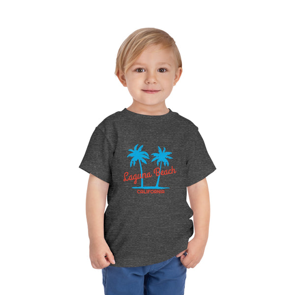 Laguna Beach, California Toddler T-Shirt - Retro Palm Tree Toddler Laguna Beach Shirt