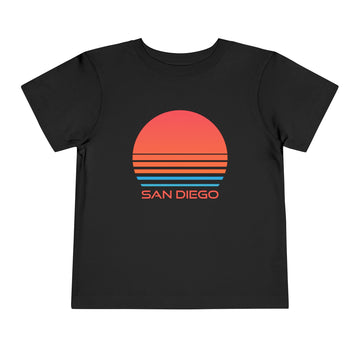 Buy black San Diego, California Toddler T-Shirt - Retro 80s Toddler San Diego Shirt