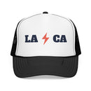 Los Angeles, California Retro Trucker Hat - Lightning Foam Cap-2