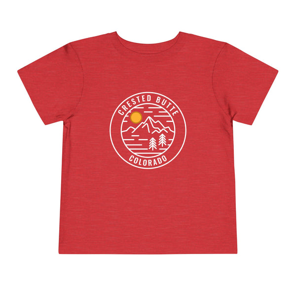 Crested Butte, Colorado Toddler T-Shirt - Retro Mountain Toddler Crested Butte Shirt