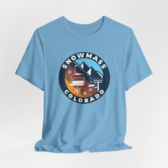 Snowmass, Colorado T Shirt - Retro Ski Lift Tee