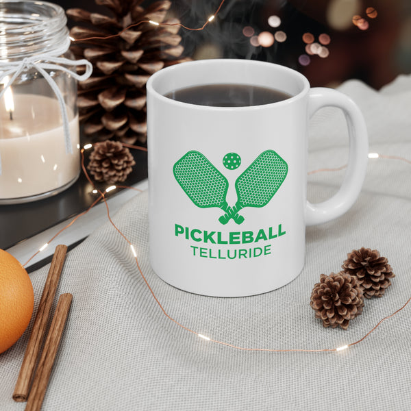 Telluride, Colorado Mug - Pickleball 11oz Ceramic Telluride Mug