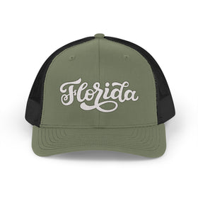 Buy loden-black Florida Snapback Trucker Cap - Embroidered Florida Hat