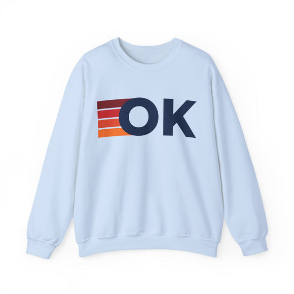 Oklahoma Retro Sweatshirt | Retro Stripes Oklahoma