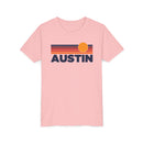Austin, Texas Youth T-Shirt — Retro Sun Tee-5