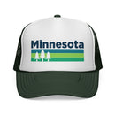 Minnesota Retro Trees Trucker Hat - Vintage Style Minnesota Cap-3