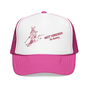 West Virginia Ski Bunny Foam Trucker Hat