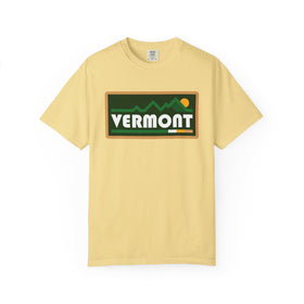Buy butter Vermont Graphic Tee, Comfort Colors Retro Mountain Unisex T shirt