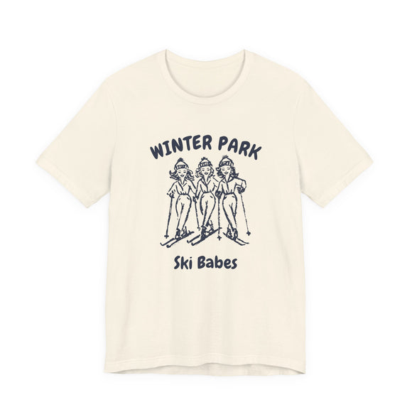 Winter Park, Colorado Ski Babes T‑Shirt — Retro Skiing Graphic Tee