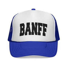 Buy royal Banff, Canada Collegiate Style Trucker Hat