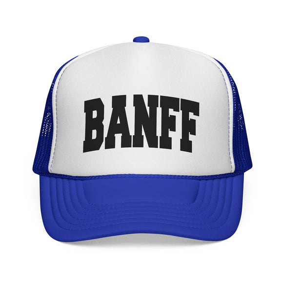 Banff, Canada Collegiate Style Trucker Hat