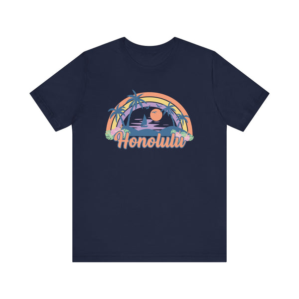 Honolulu, Hawaii T-Shirt - Retro Beach Unisex Honolulu Shirt