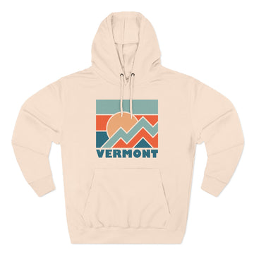 Buy pale-pink Vermont Hoodie - Retro Mountain Unisex Sweatshirt
