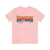 Bozeman, Montana Shirt - Mountain Sunset Unisex Bozeman T-Shirt