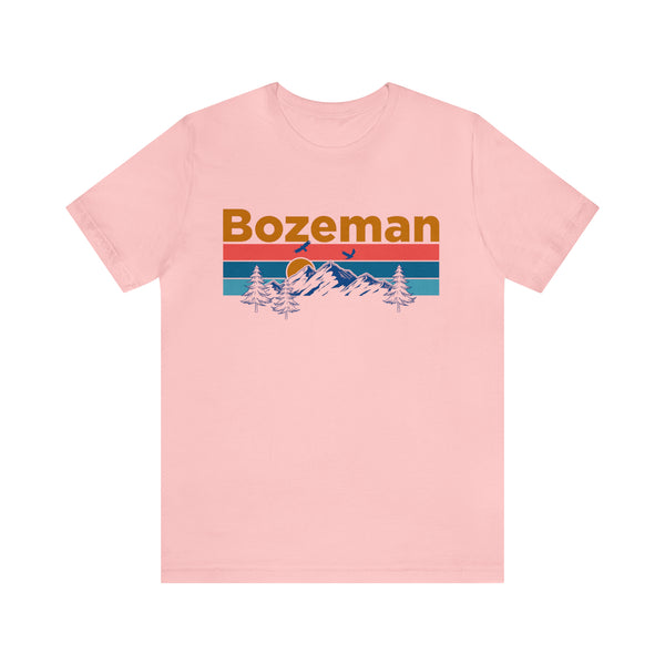 Bozeman, Montana Shirt - Mountain Sunset Unisex Bozeman T-Shirt