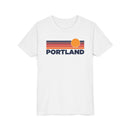 Portland, Oregon Youth T-Shirt — Retro Sun Tee-2