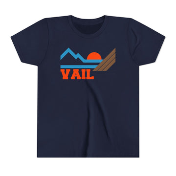 Buy navy Vail, Colorado Youth Graphic Tee - Kids Vail T Shirt