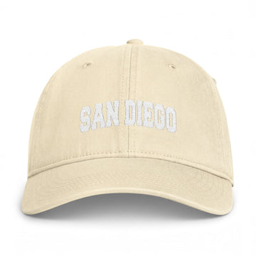Buy ivory San Diego, California Washed Baseball Cap - Vintage Coastal Comfort Colors