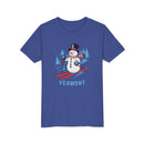 Vermont Youth Skiing Snowman Tee - Kids T Shirt-12
