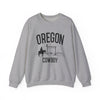 Oregon Sweatshirt - Oregon Cowboy Graphic Crewneck