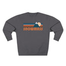 Premium Snowmass, Colorado Retro Mountain Graphic Sweatshirt-4