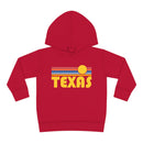 Texas Toddler Hoodie - Retro Sunrise Unisex Texas Toddler Sweatshirt-3