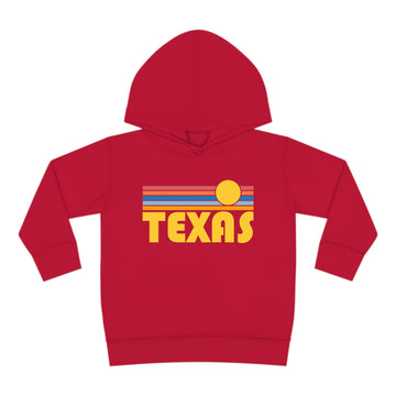 Buy vintage-red Texas Toddler Hoodie - Retro Sunrise Unisex Texas Toddler Sweatshirt