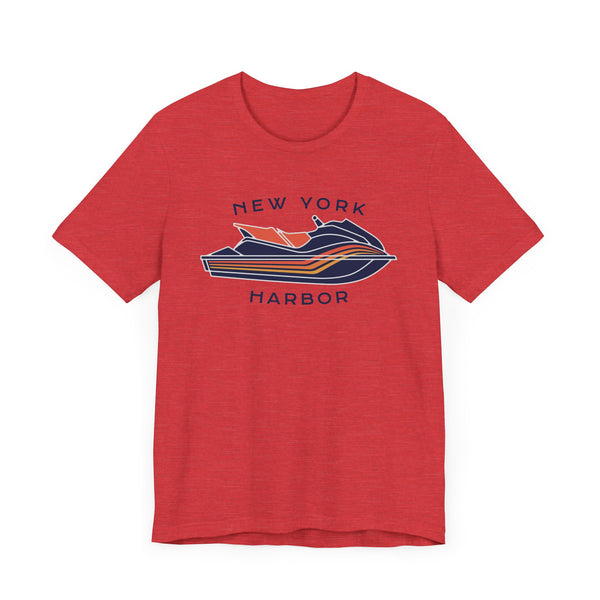 New York Harbor T Shirt - Jetski Boating Graphic New York Harbor Tee