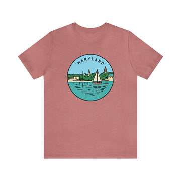 Buy heather-mauve Maryland T-Shirt - Unisex Maryland Shirt