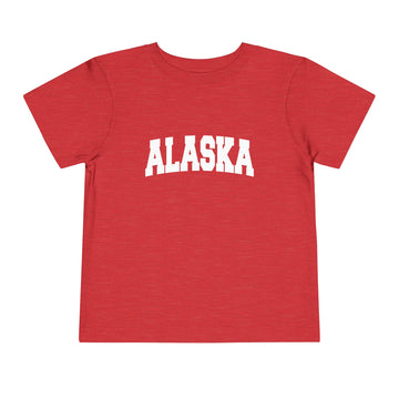 Buy heather-red Alaska Toddler Graphic Tee - Kids Alaska Vacation T-Shirt