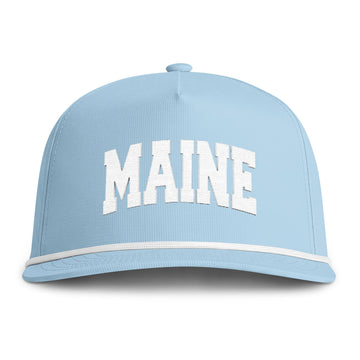 Buy chambray Maine Embroidered Rope Hat - Vintage Sunwashed Rope Cap, Comfort Colors