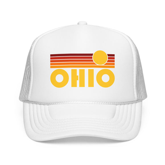 Ohio Retro Sunset Trucker Hat