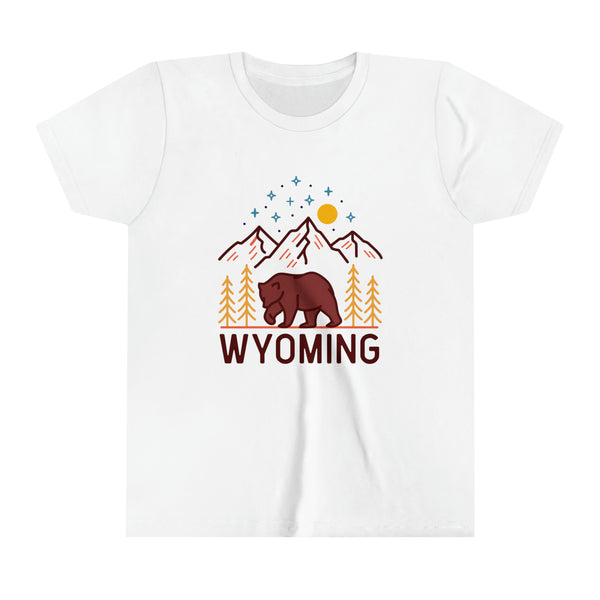 Wyoming Youth T-Shirt - Unisex Kids Wyoming Shirt