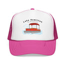 Lake Hamilton, Arkansas Trucker Hat - Pontoon Boat-3