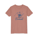 Vermont Youth Vintage Snow Ski Graphic Tee - Kids T Shirt-6