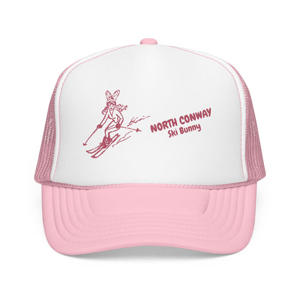 North Conway, New Hampshire Ski Bunny Foam Trucker Hat