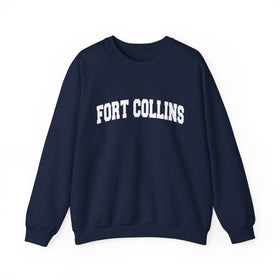 Buy navy Fort Collins, Colorado Sweatshirt - Unisex Graphic Crewneck