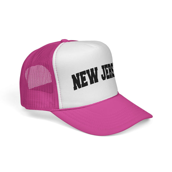 New Jersey Retro Collegiate Style Trucker Hat